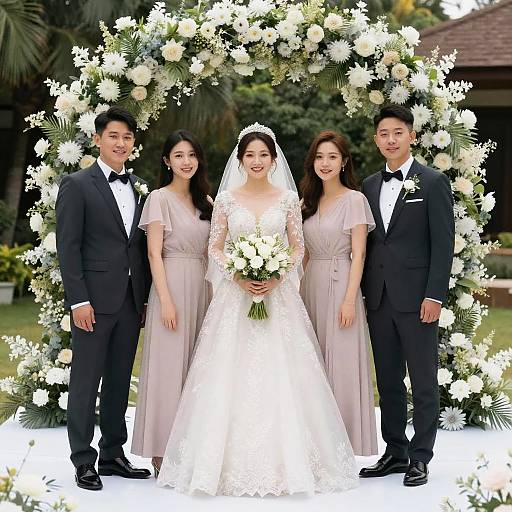 Bride and Wedding Sponsors Portrait