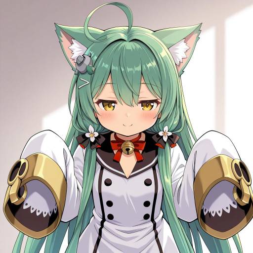 Illustration of Akashi (azur lane), azur lane in the style of Haniwa (leaf garden)