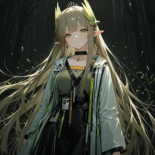 Illustration of Muelsyse (arknights), arknights in the style of Sh (shinh)