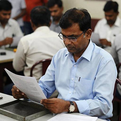 Focused Reading of a Middle-Aged Man