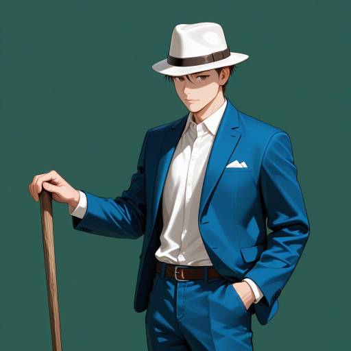 Rugged Cowboy with Walking Stick Portrait Rugged Cowboy with Walking Stick Portrait