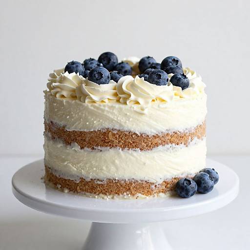 Elegant Naked Cake Display