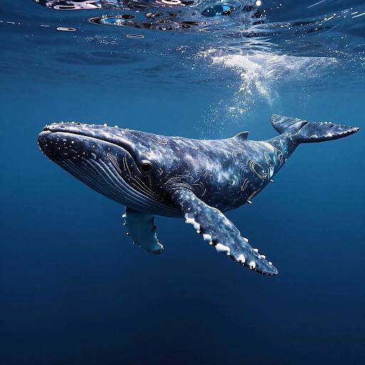 Epic Cyberpunk Underwater Cybernetic Whale