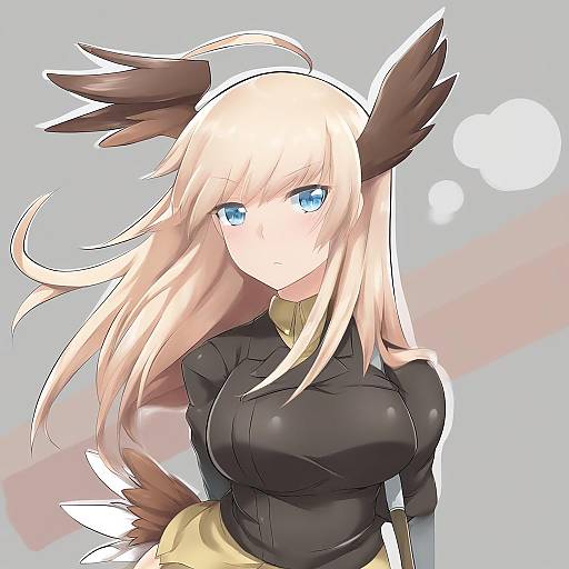 Illustration of Hanna-justina marseille, world witches series in the style of Mikomachi (35machi)