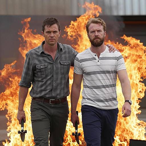 Courage Amidst Blazing Flames