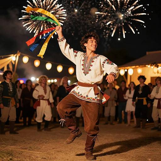 Joyful Halfling Bard Festival Dance