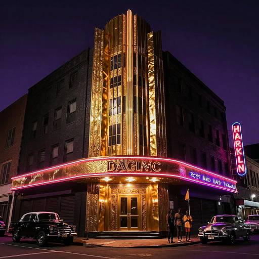 Art Deco Harlem Nightlife Vibes
