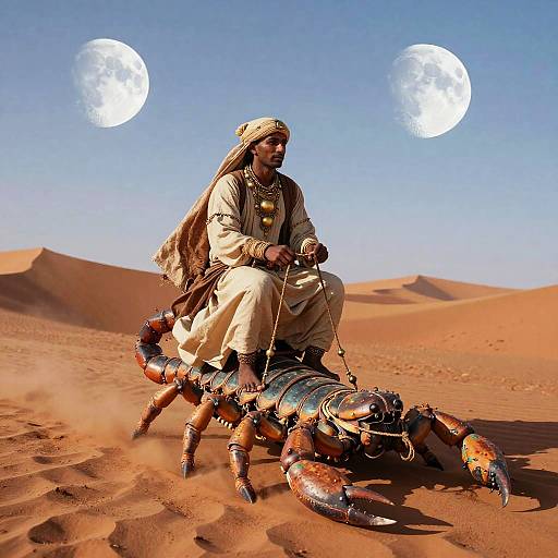 Nomadic Spice Trader on Armored Scorpion