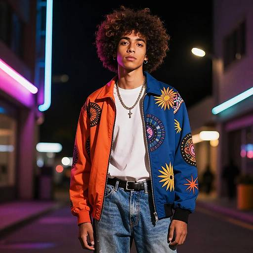 Futuristic Afro Fashion Night Shoot