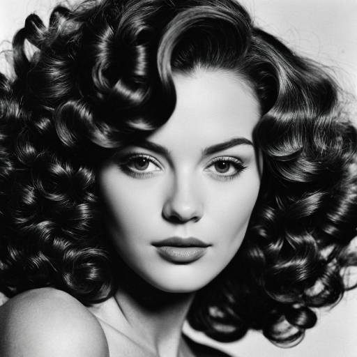 Vintage Hollywood Glamour Portrait