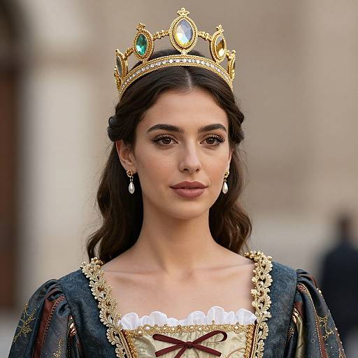 Italian Fancy Dress with Crown