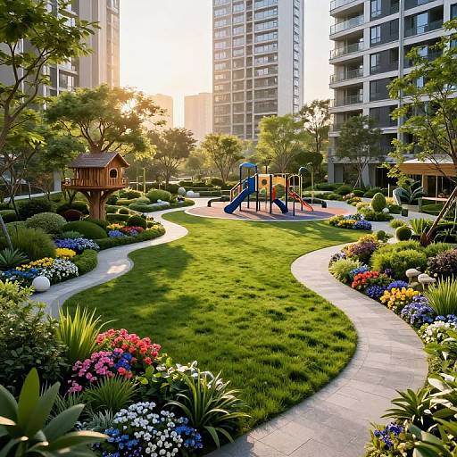 3D Future Garden at One Manhattan Square