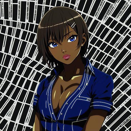 Illustration of Asahina aoi, danganronpa (series) in the style of Houzuki (hotondo)