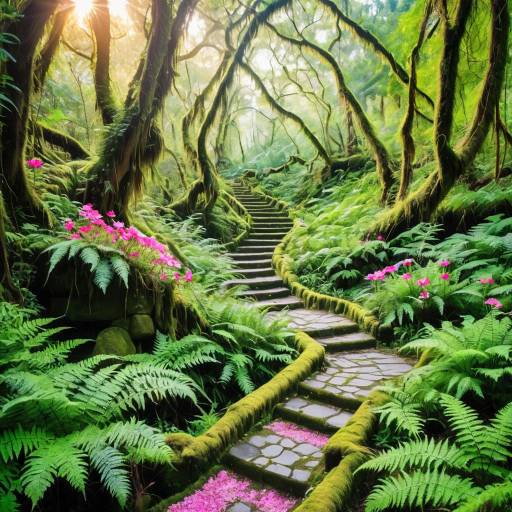 Mystical Enchanted Forest Landscape