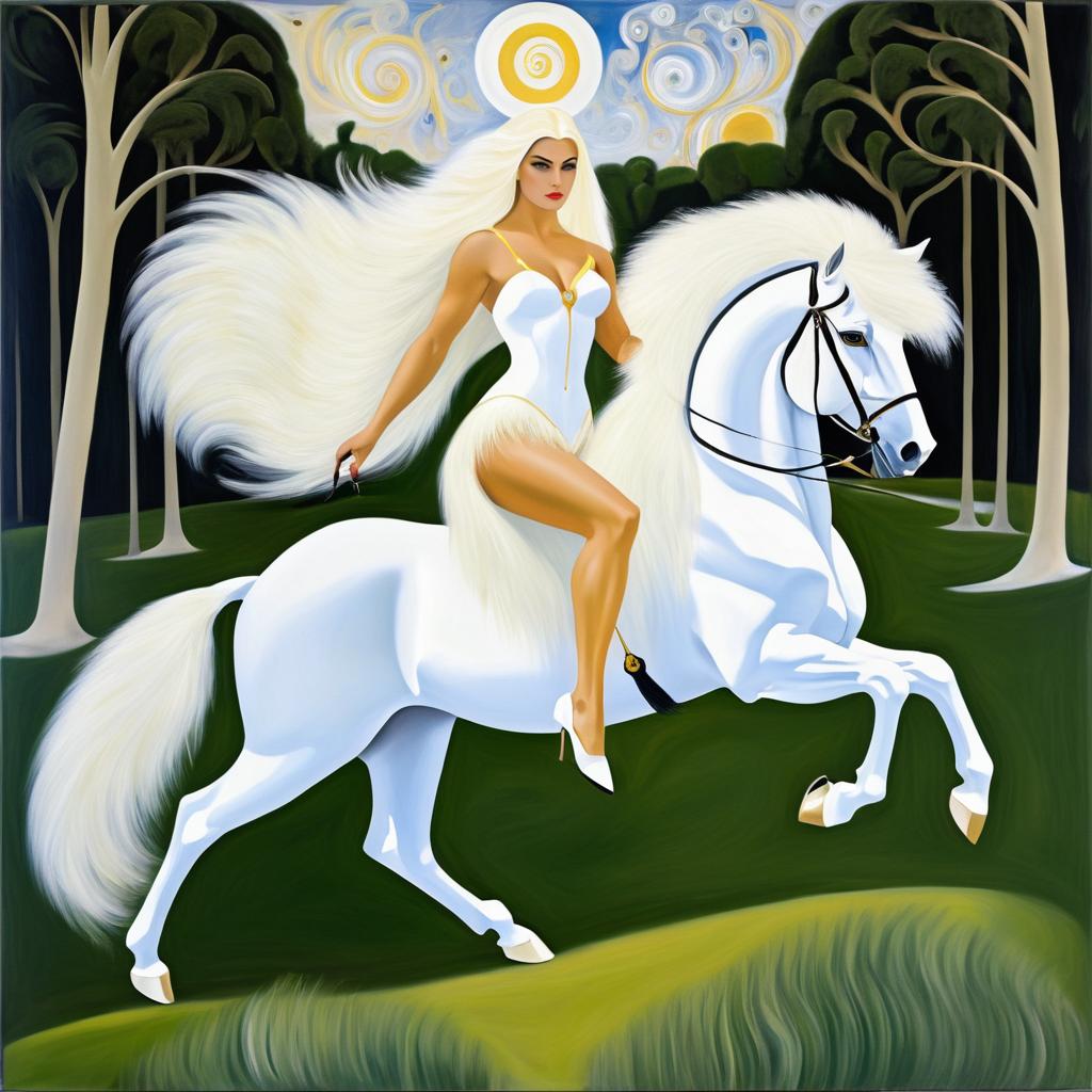 Glamorous Centaur in a Mystical Wonderland