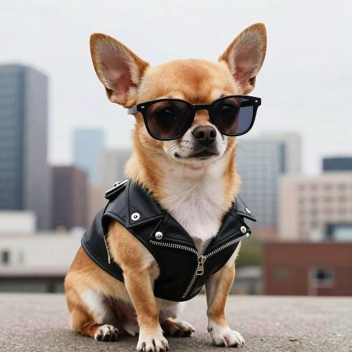 Sassy Chihuahua Caricature with Attitude