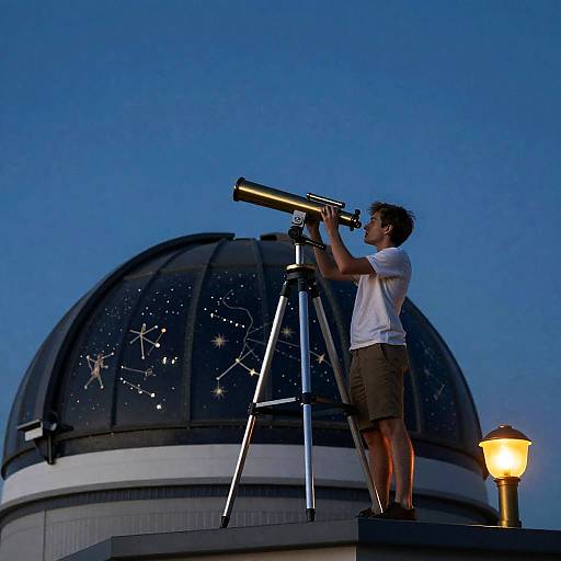 Young Astronomer at Starry Observatory