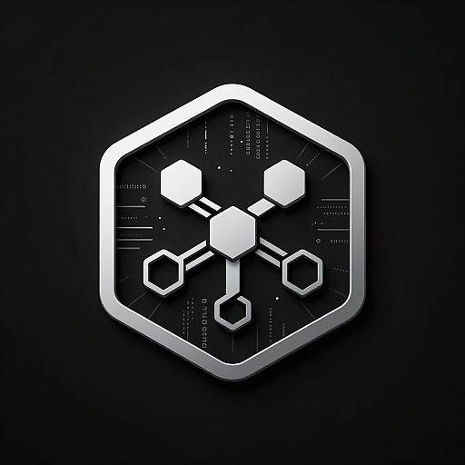 Minimalist High-Tech AI Crest Design