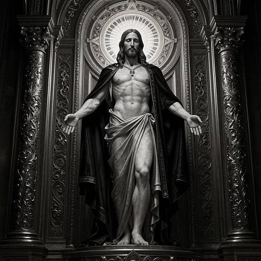 Jesus Fine Judgement Doomsday Illustration