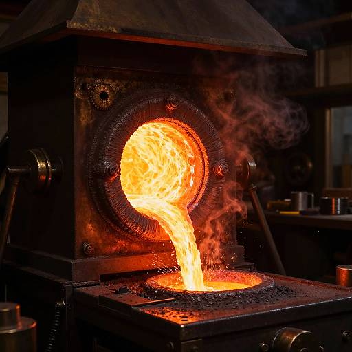 Glowing Bronze in Steampunk Forge