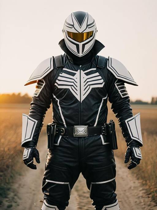 Realistic Man in Mumen Rider Cosplay