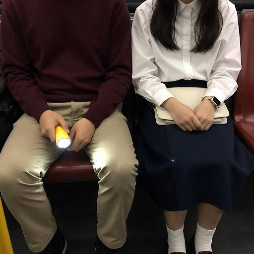 Urban Scene: Dimly Lit Bus Encounter