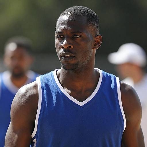 Intense Focus: A Basketball Star's Portrait