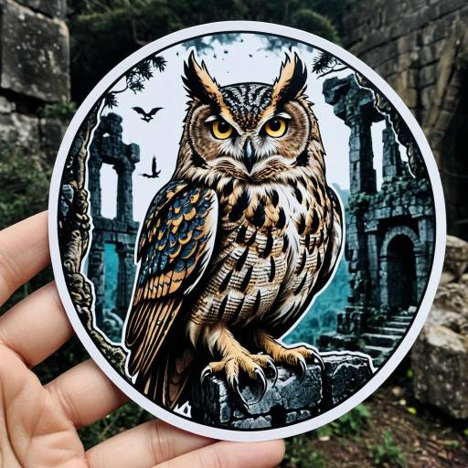 Ancient Sorcerer Owl Sticker