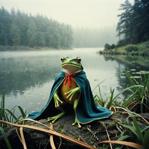 Frog in Cape by Misty Lake