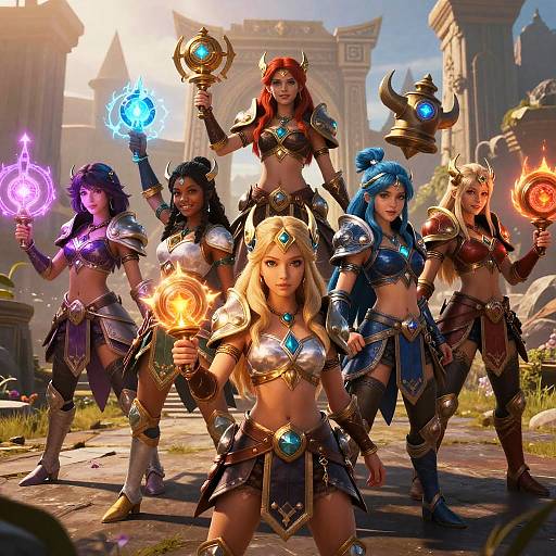 Epic Raid Shadow Legends Girl Ensemble