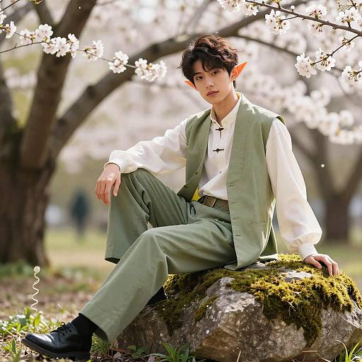 Spring Eladrin Male in Nature