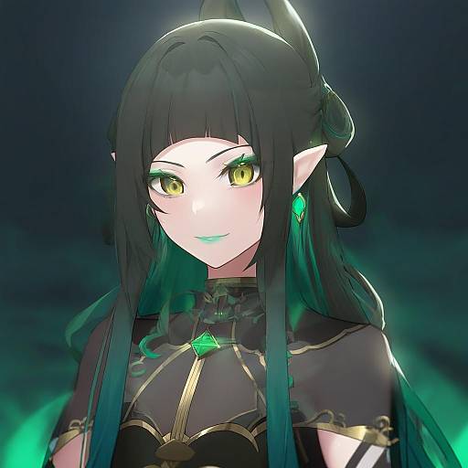 Illustration of Hanabatake chaika, nijisanji in the style of Xiujia yihuizi