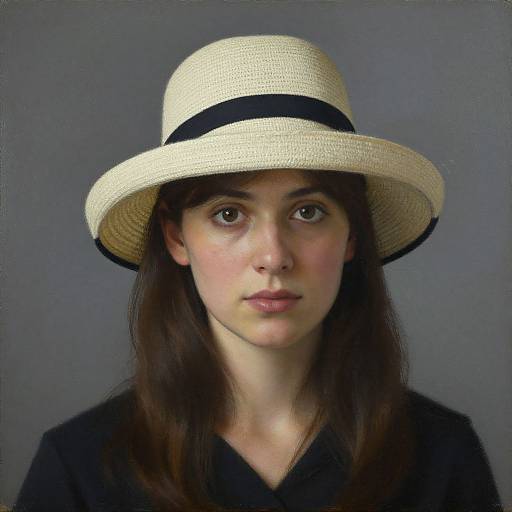 1978 Woman with Hat Portrait