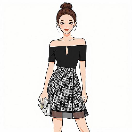 Chic Woman in Modern Fashion