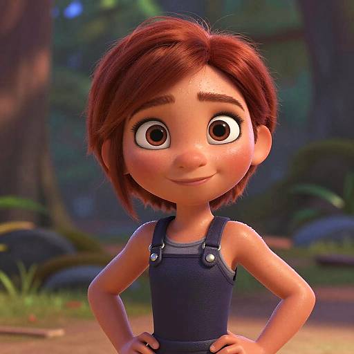 Ultra-Realistic Redhead Sporty Woman