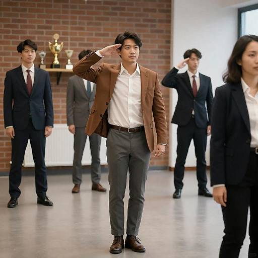 Celebration in a Casual Office Setting