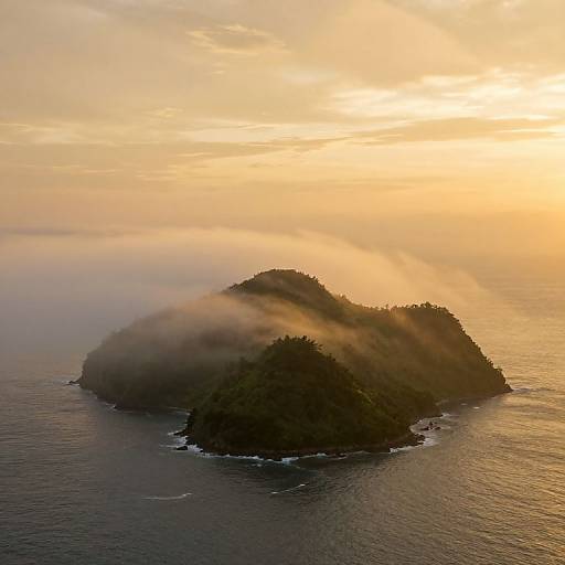 Mystical Isle at Sunset Mist
