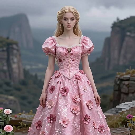 Pink Flowery Princess in Gothic RPG