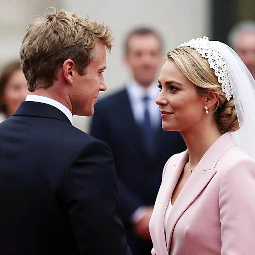Intimate Portrait of Couple in Suit