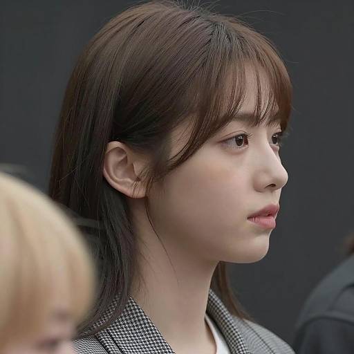 Profile Portrait of a Young Woman