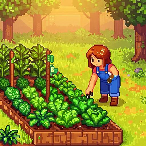 Caroline Stardew in Lush Garden