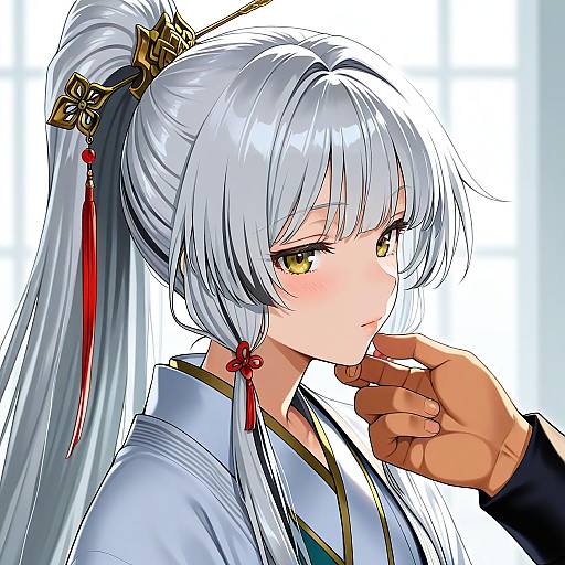 Illustration of Archer (fate/samurai remnant), fate/samurai remnant in the style of Kamia (not found)