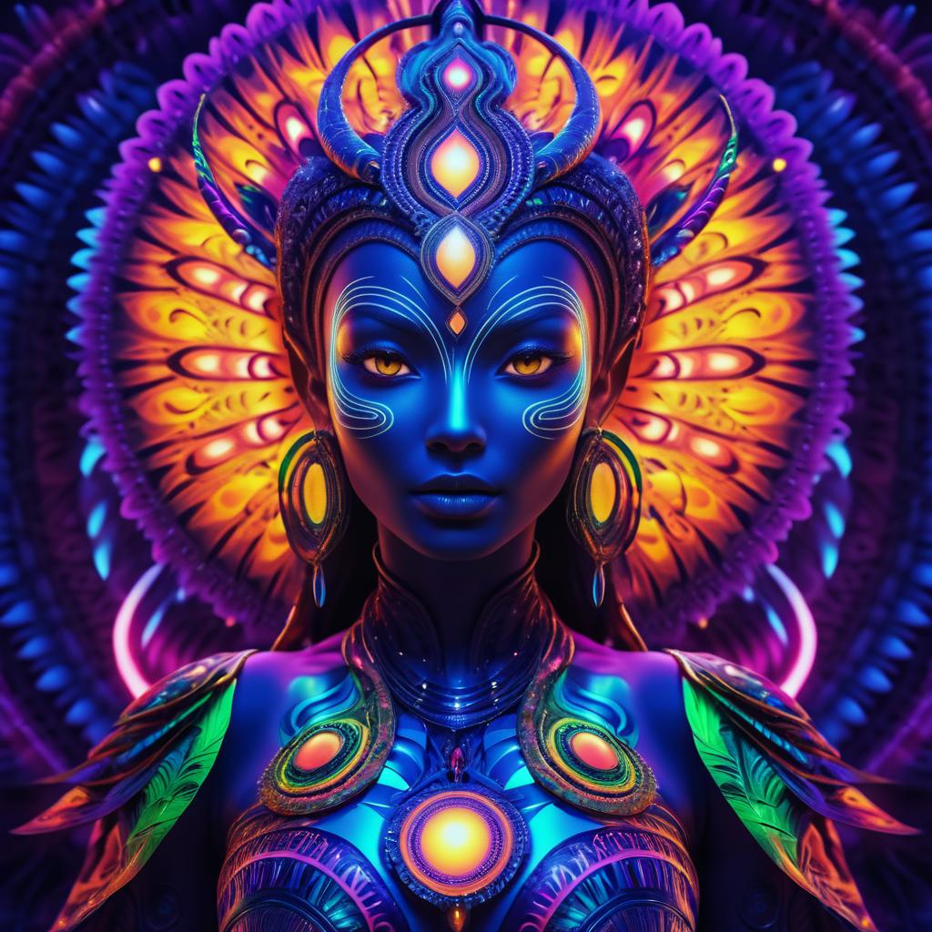 Vibrant Alien Goddess in Ultra HD