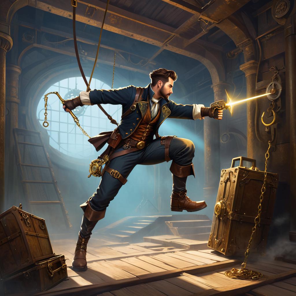 Fearless Steampunk Treasure Seeker Adventure