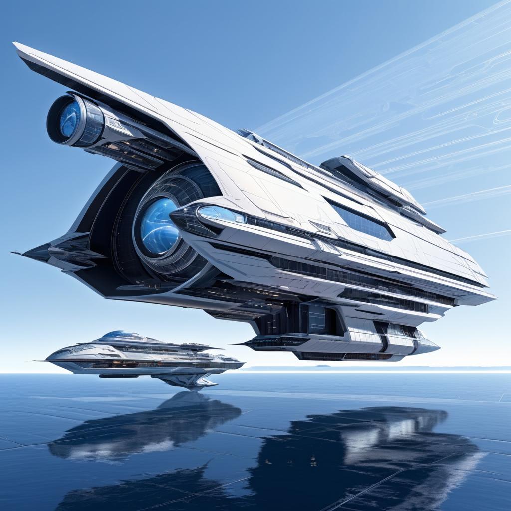 Futuristic Spaceship Design Inspired by McQuarrie