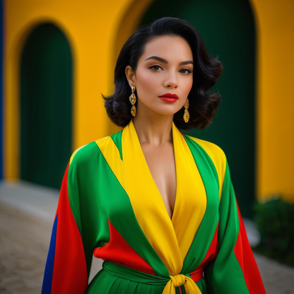 Vibrant Portrait of Latin Woman