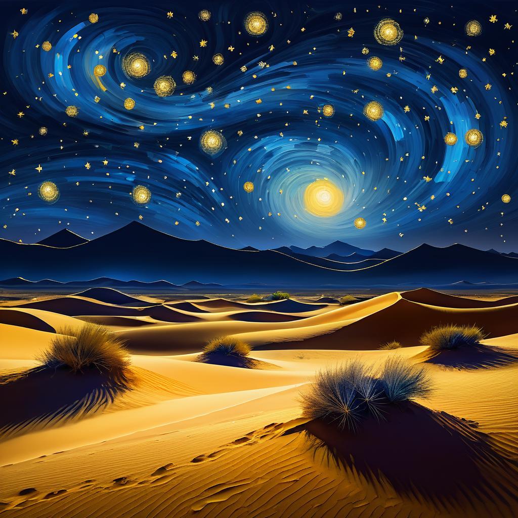 Starry Night Over the Sahara Desert