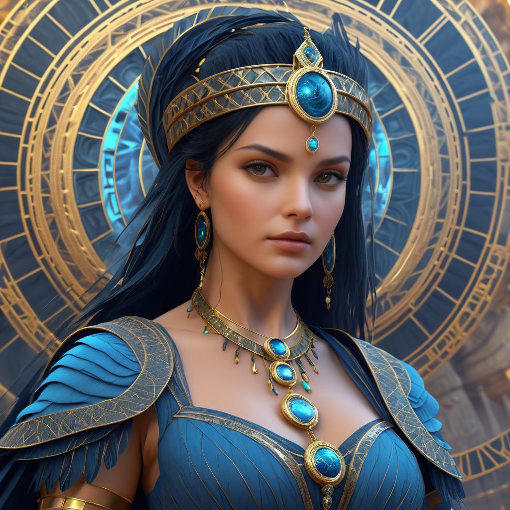 Hypnotic Sorceress in AI-Rome