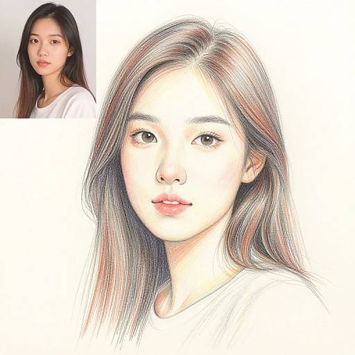 Vibrant Colored Pencil Photo Drawing