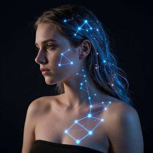 Holographic Constellation Woman